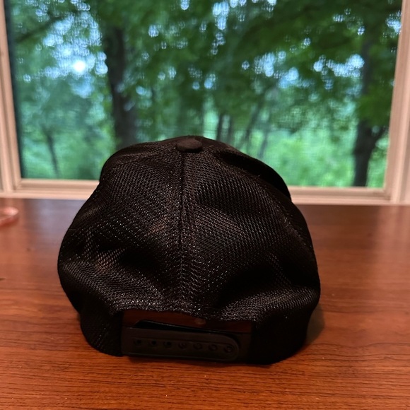 American Patriot Black Camo Flag Trucker Adjustable Cap Hat - Picture 2 of 3